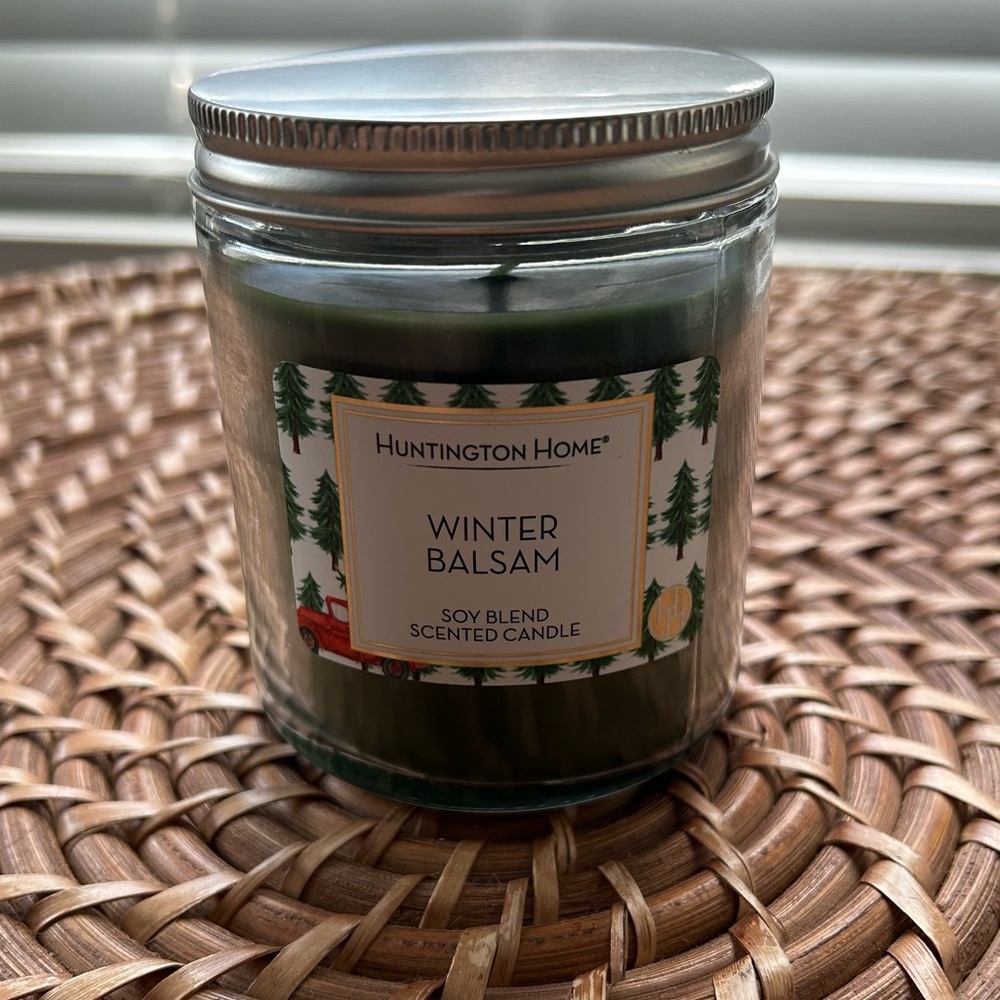 NEW Huntington Home Winter Balsam Soy Blend Scented Candle